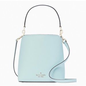 Kate Spade small Darcy bucket bag :blue glow
